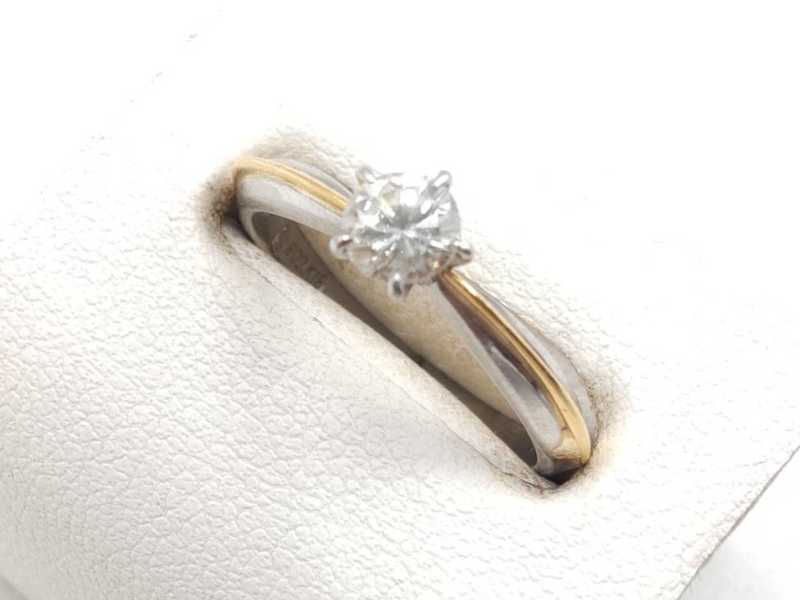 ダイヤモンド買取 リング K18×Pt900 ダイヤ 　